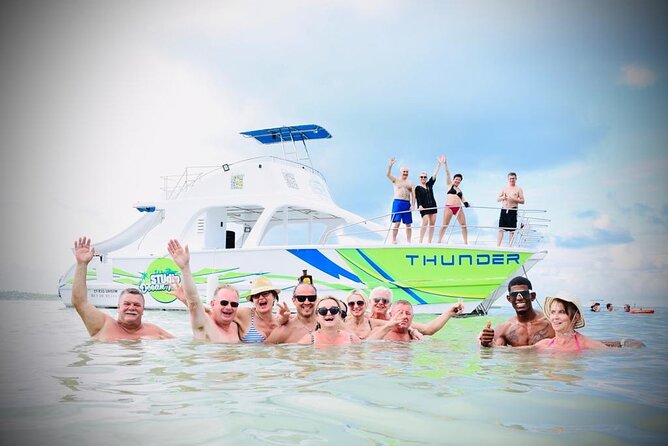 Catamaran Party Boat Half Day Trip With Snorkeling and Natural Pool - Snorkeling and Natural Pool