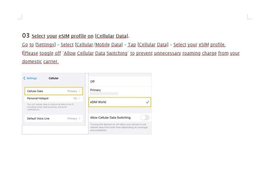 Esim for Austria - Data Plan - Esim Activation Process