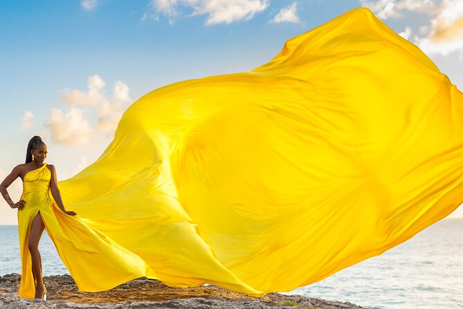 Flying Dress Photoshoot in Barbados - Photographer and Experience