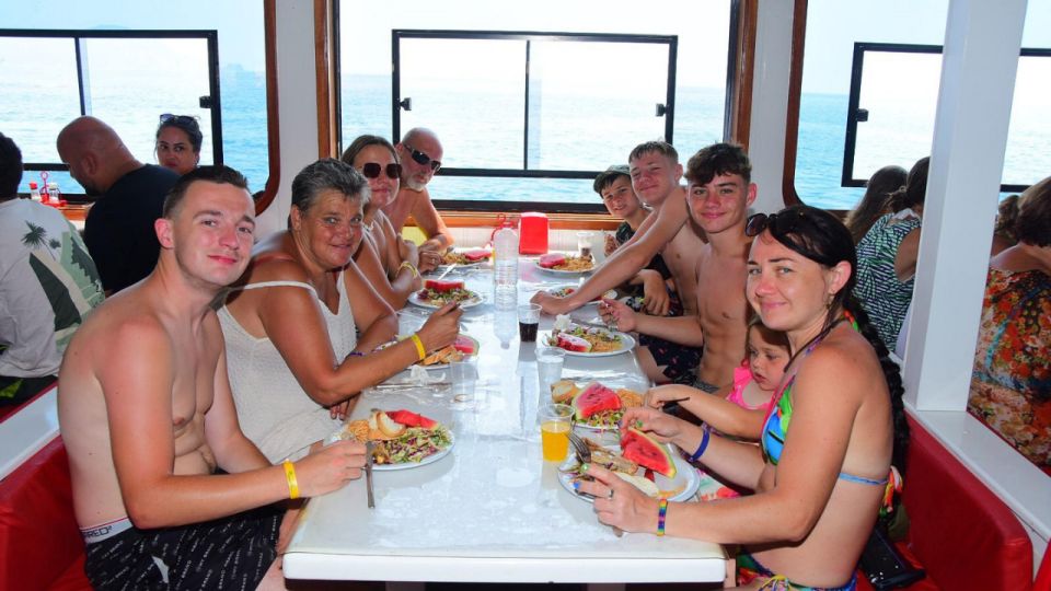 From Alanya: Comfort Catamaran Cruise - Refreshing Swimming and Snorkeling