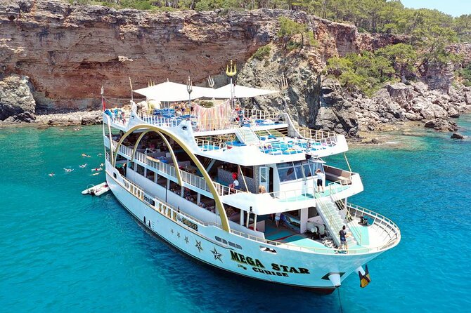 From Antalya to Kemer Mega Star Boat Trip W/Free Transfer - Inclusions and Meeting/Pickup Details