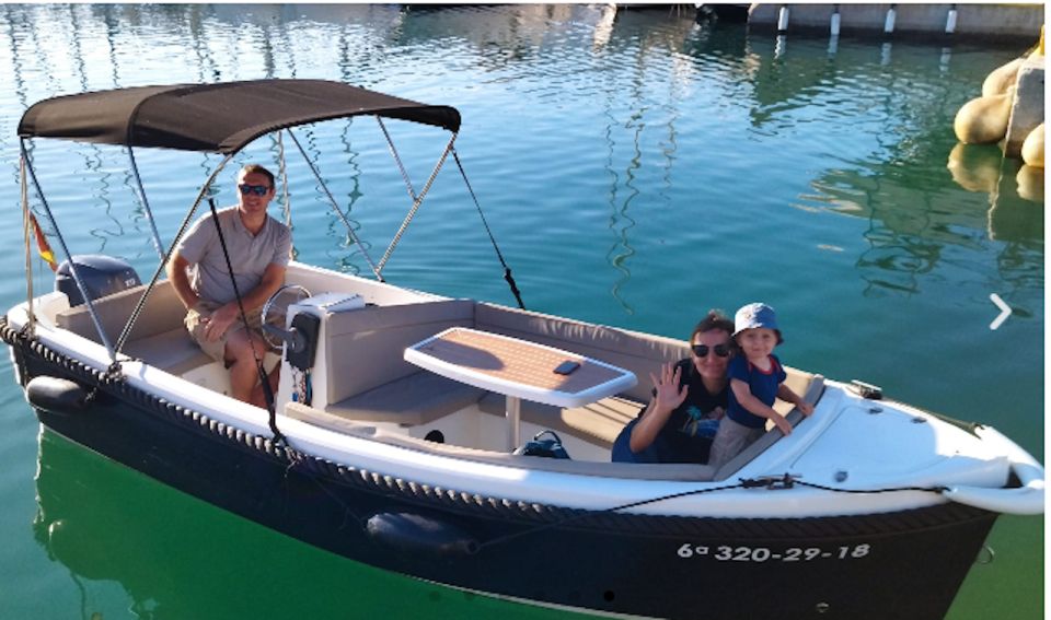 From Benalmadena: Experience Boat Rental No Need License - Included Services