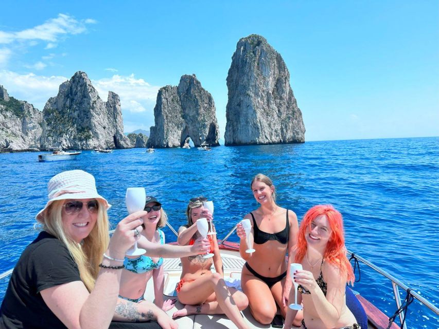 From Ischia: Capri & Amalfi Coast Boat Tour With Blue Grotto - Amalfi Coast Scenery