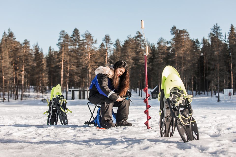 From Rovaniemi: Snowshoeing and Ice Fishing Tour - Clothing and Equipment Provided