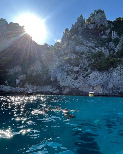 From Sorrento: Capri Half Day Yacht Tour - Water Activities and Snorkeling