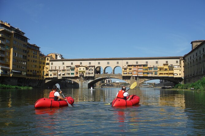 Kayak on the Arno River in Florence Under the Arches of the Old Bridge - Meeting and End Point Details