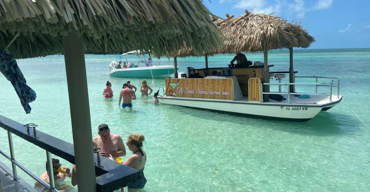 Key West: Private Florida Keys Sandbar Tiki Boat Cruise - Highlights