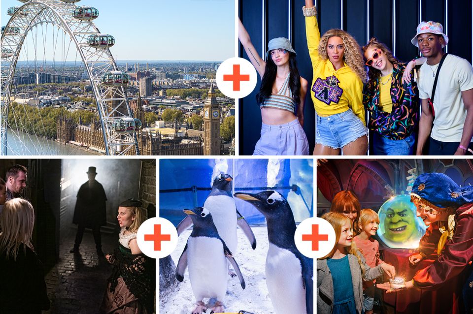 London: 5 Top Attractions Pass With Madame Tussauds - The London Eye: Breathtaking City Panoramas