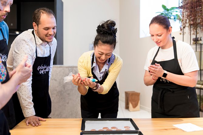 Macaron Bakery Class at Galeries Lafayette Paris - Learning to Make Macaron Shells and Ganache