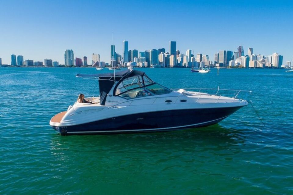 Miami: 37-Foot Sundancer Boat Rental - Private Boat and Amenities