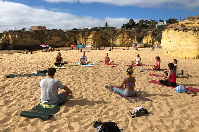 Morning or Sunrise Beach Yoga in Lagos by El Sol Lifestyle - Practicing Yoga at Sunrise