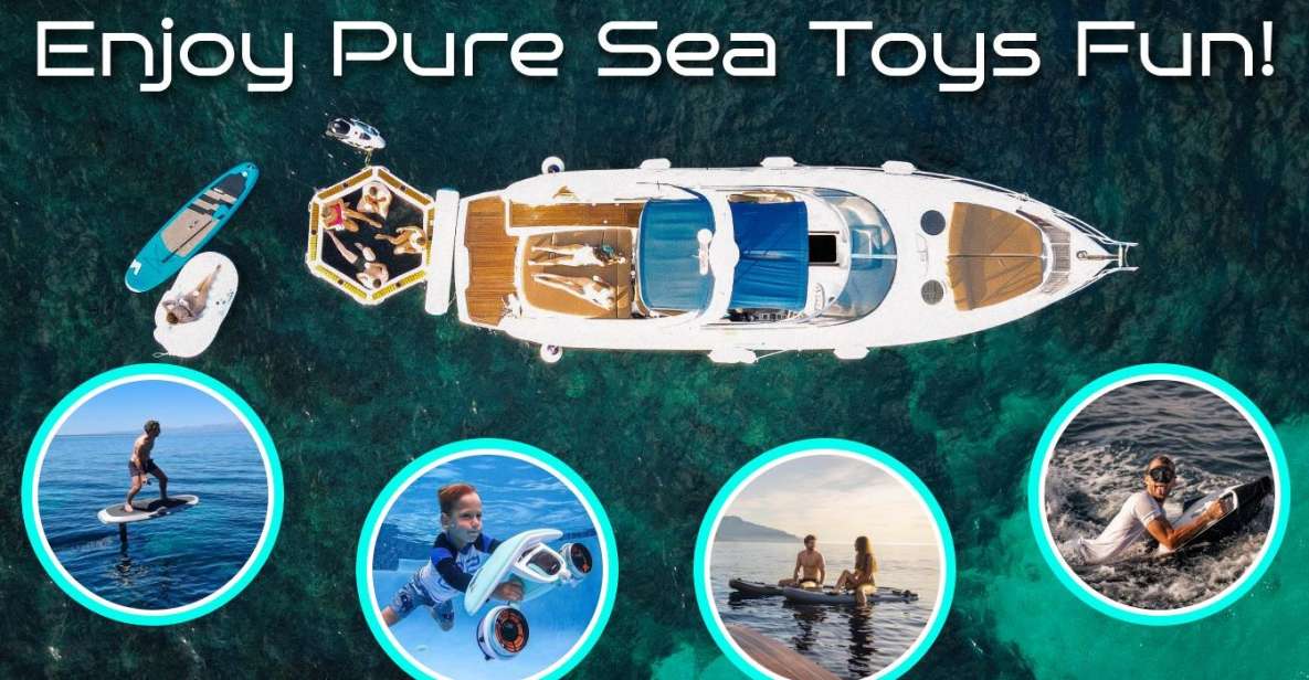 Palma: Sea Toys Yacht Adventure Ticket Including E-Foil Etc. - Coastal Views and Cruising