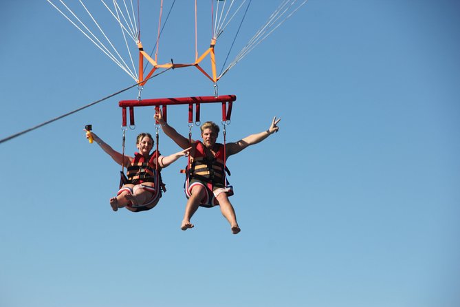 Parasailing Adventure Fly to Sky With Hotel Pickup in Hurghada - Life Jacket and Safety Gear