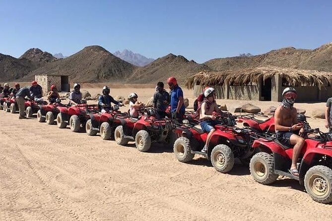 PRIVATE ADVENTURE Trip! 3 Hours Speed Boat + 3 Hours Quad Safari - Camel Ride and Tea