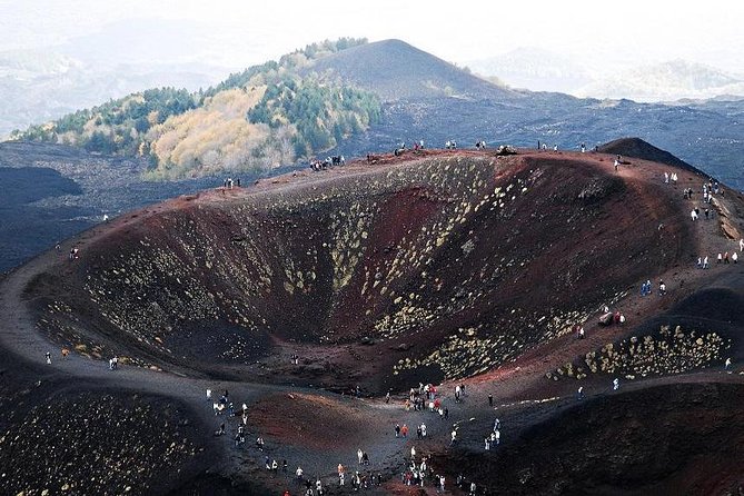 Private Tour of Etna and Winery Visit With Food and Wine Tasting From Taormina - Exploring Mount Etna