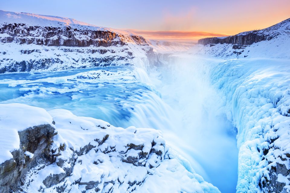 Reykjavik: Golden Circle and Blue Lagoon Tour With Transfers - Gullfoss Waterfall