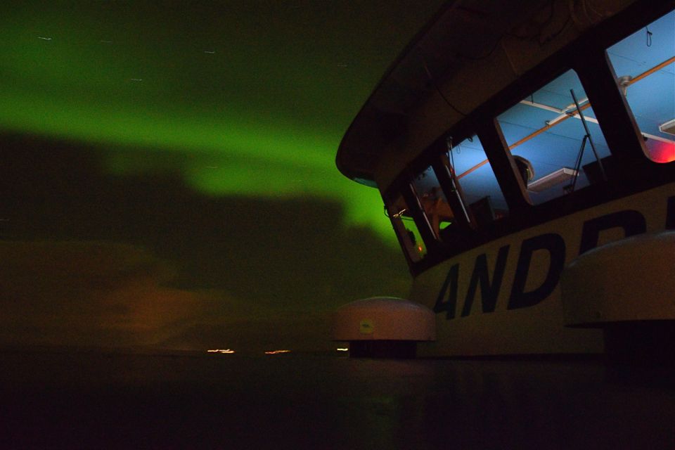 Reykjavik: Northern Lights Guided Boat Tour With Photos - Warm Overalls and Facilities