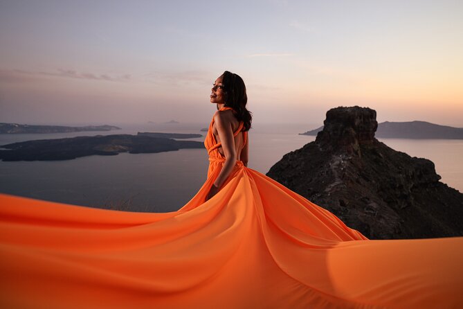 Santorini Flying Dress Photo Session Experience - Photographers Creative Guidance