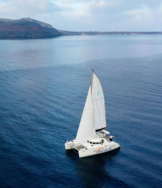 Santorini:Private Catamaran Tour With BBQ & Unlimited Drinks - Departure and Duration