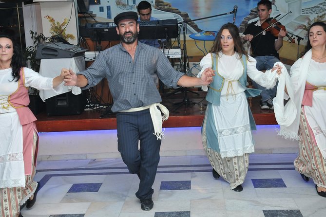 Traditional Greek Night Live Music & Dinner Show in Santorini - Meeting Point and Pickup Details