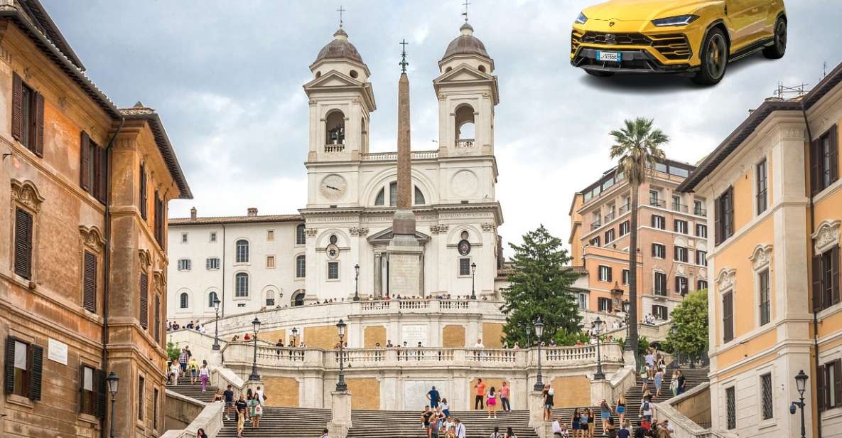 4 Best Views Rome: Private Guided Tour With Lamborghini Urus - Typewriter Terrace