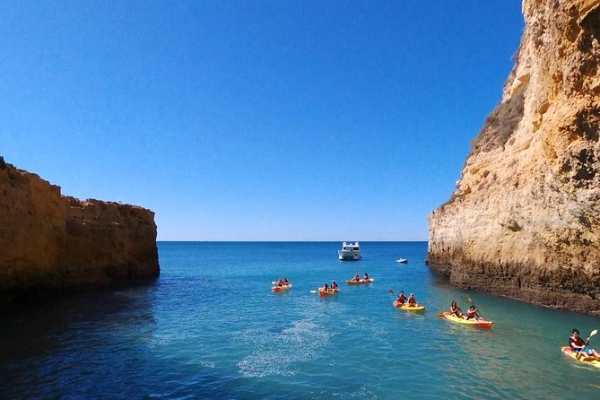 Benagil Kayak Tour On Board a Fantastic Catamaran - Kayaking in the Cave