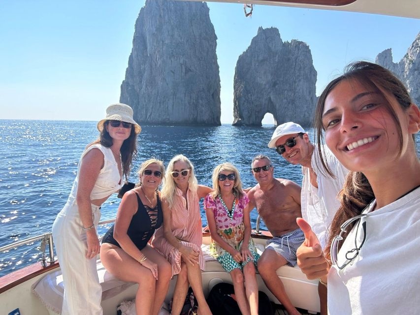 Capri&Positano: Private Boat Day Tour From Sorrento - Refreshments and Beach Towels