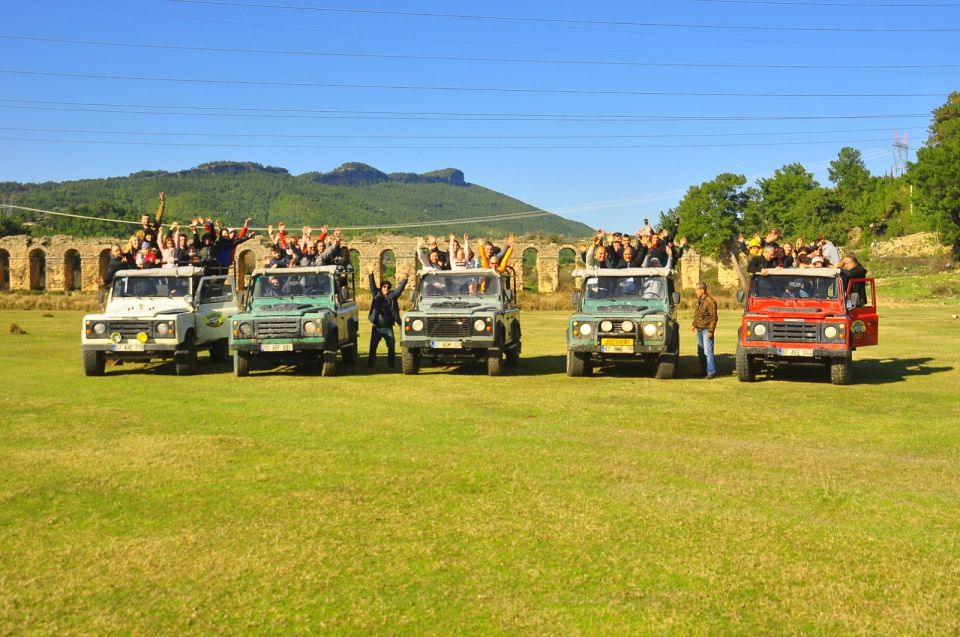 City of Side: Green Canyon Jeep Tour, Boat Trip & Waterfall - Lunch Included