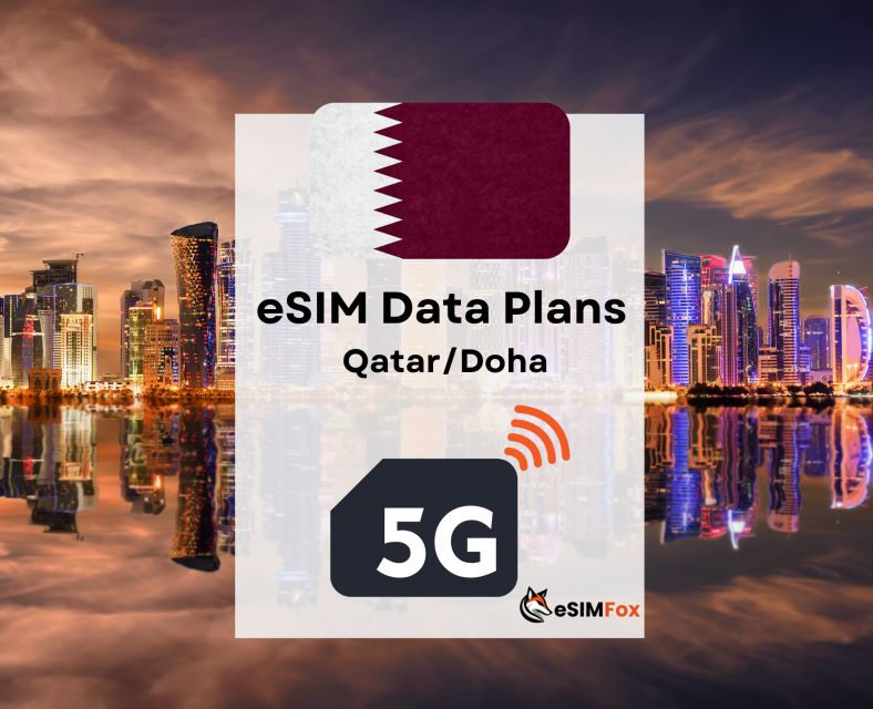 Doha : Esim Internet Data Plan Qatar High-Speed With VPN - Convenient Payment Options