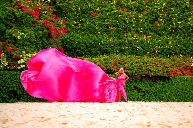 Flying Dress Photoshoot in Barbados - Dress Selection and Fit