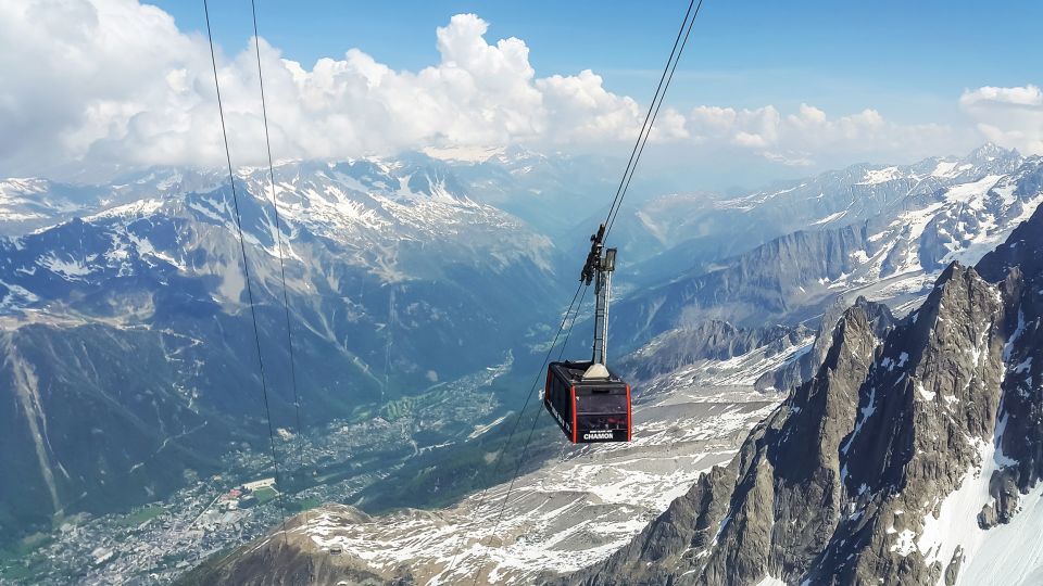 From Geneva: Guided Day Trip to Chamonix and Mont-Blanc - Cable Car Ride