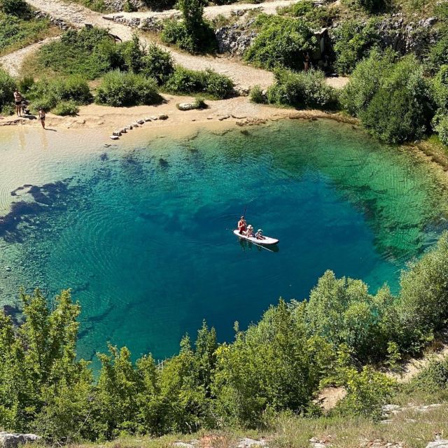 From Split: Cetina Spring & Peruća Lake Paddleboarding Tour - Paddleboarding at Peruća Lake