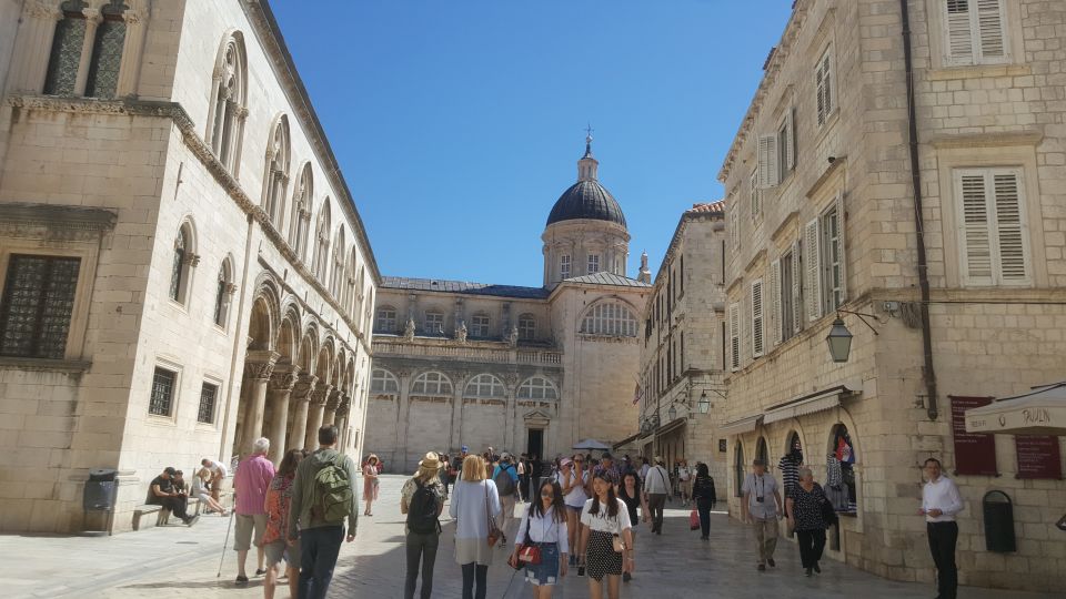 From Split/Trogir: Dubrovnik Guided Tour With a Stop in Ston - Marveling at Sponza Palaces Carvings