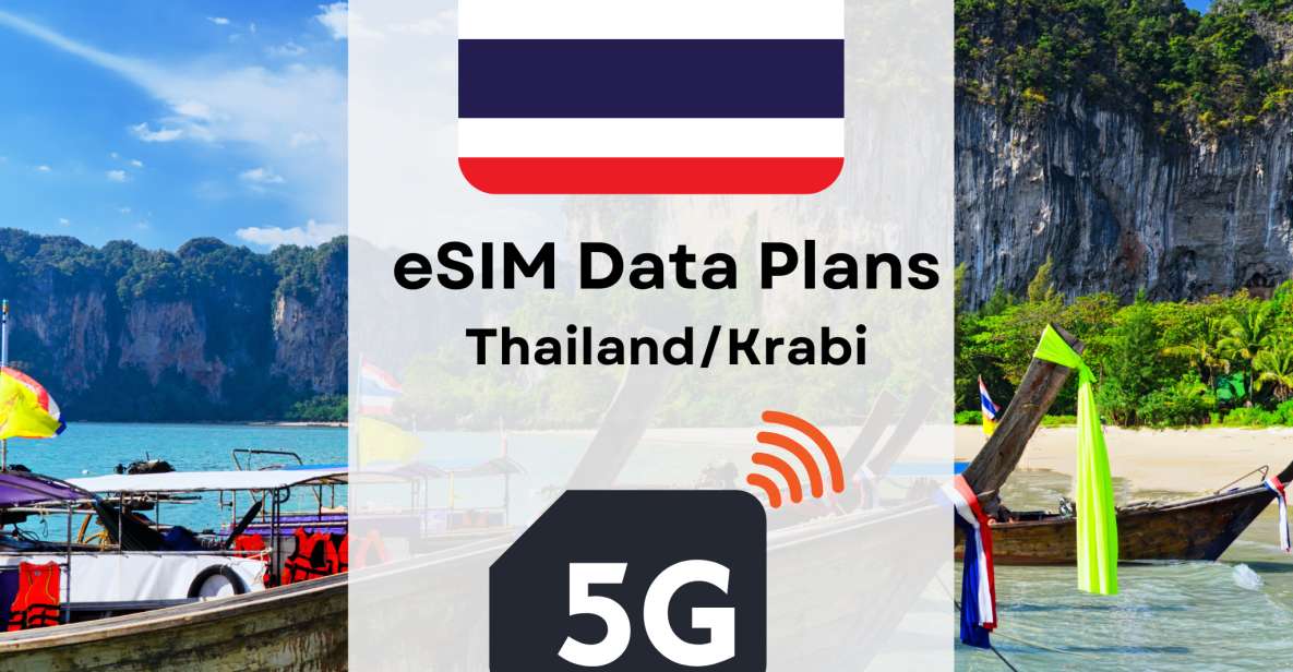 Krabi: Example Internet Data Plan for Thailand 4G/5G - Plan Pricing