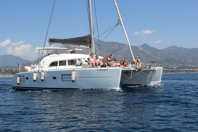 Marbella Small Group Catamaran With Dolphin Watching - Public Transportation and Capacity