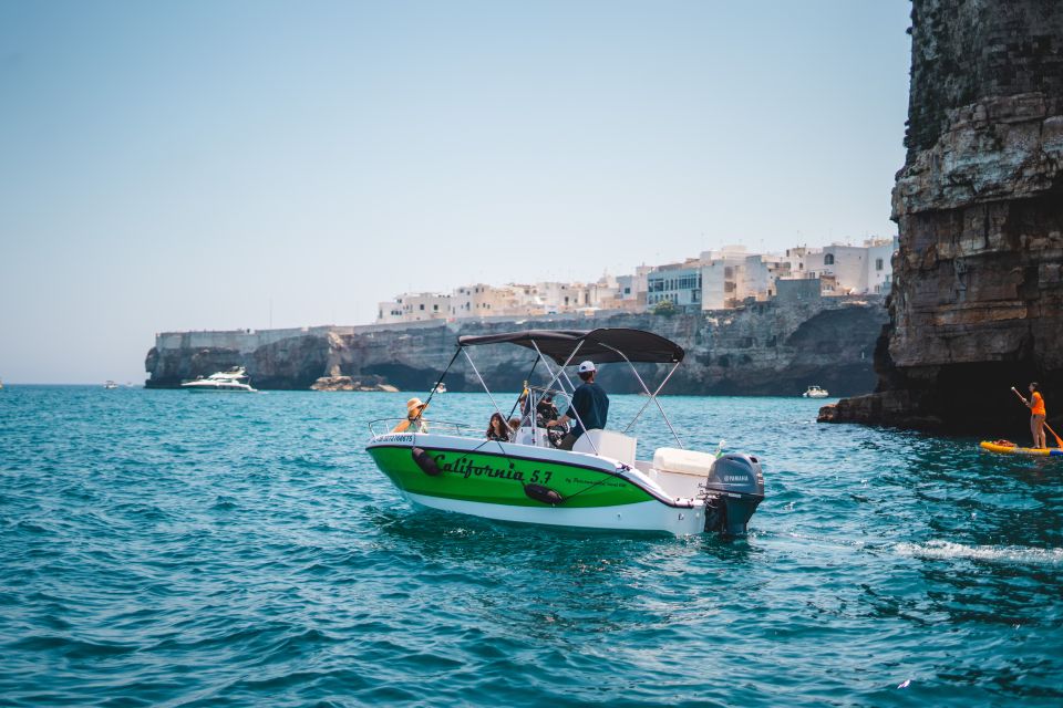 Monopoli: Private Polignano a Mare Grottos Speedboat Cruise - Floatation and Amenities Provided