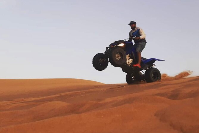 Morning Quad Biking & Red Sand Desert Safari , Camel Ride, Sand Boarding - Refreshments Included