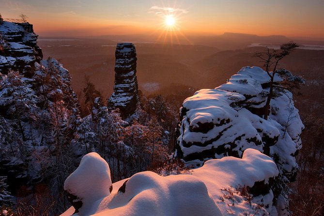 Pravcicka Gate & Bastei Bridge Winter National Park Tour From Prague - Visiting Pravcicka Gate