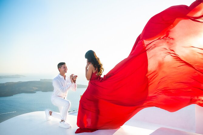 Professional Flying Dress Photoshoot In Santorini - Dress Selection and Sizes