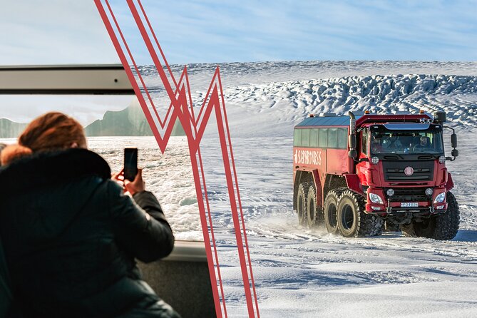 RED GLACIER MONSTER TRUCK Langjokull GLACIER Tour From Gullfoss - Tour Subject to Cancellation