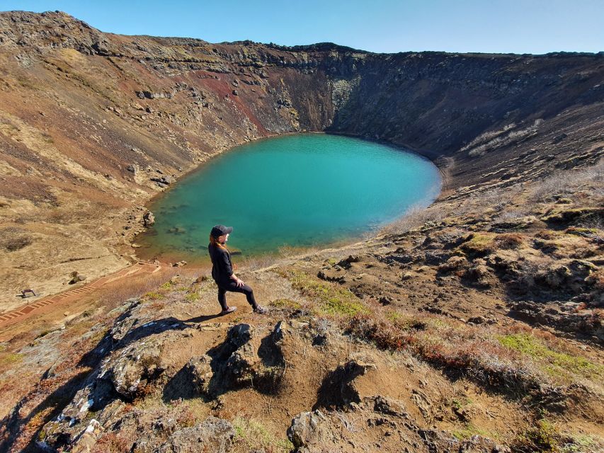 Reykjavik: Golden Circle, Kerid Crater, & Blue Lagoon Tour - Kerid Volcanic Crater