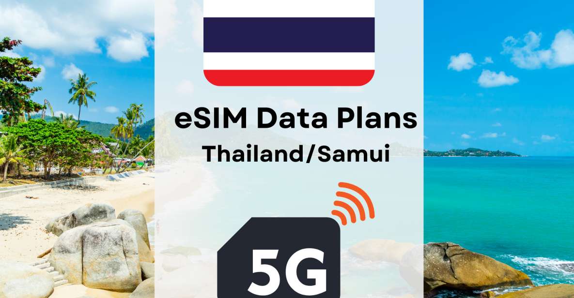 Samui: Esim Internet Data Plan for Thailand 4g/5g - No Physical SIM