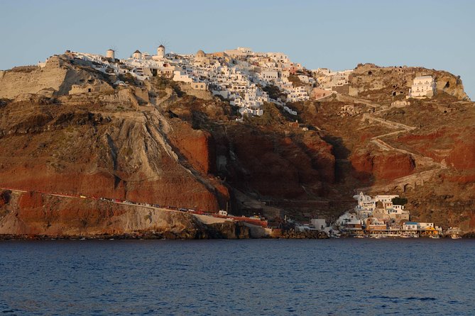 Santorini Caldera Sunset Sailing Cruise With Dinner and Wine - Coastal Views