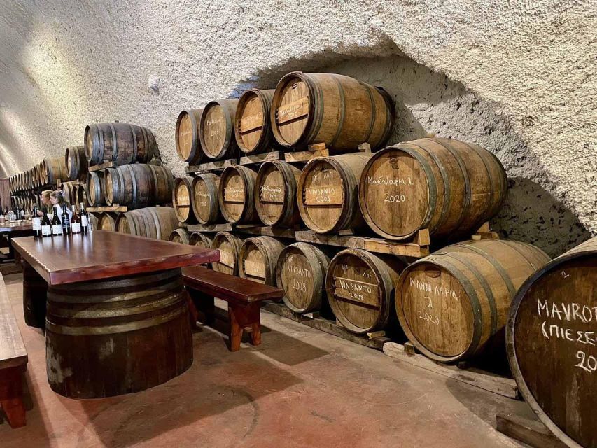 Santorini: Wine Adventure in 3 Wineries and 12 Wine Tastings - Complimentary Services