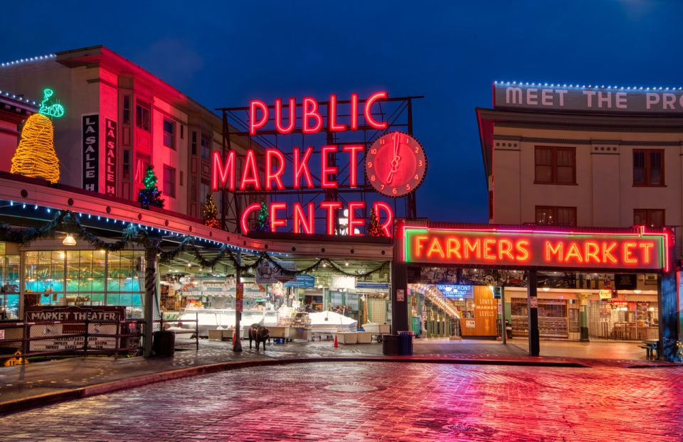 Seattle: Scenic Night Tour With Space Needle & Skywheel - Itinerary