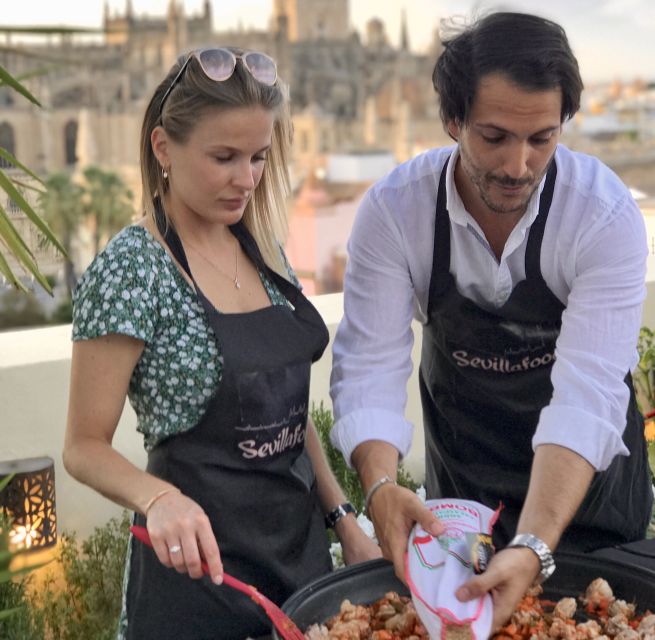 Seville: Private Paella Cooking Class With Cathedral Views - Panoramic Cathedral Views