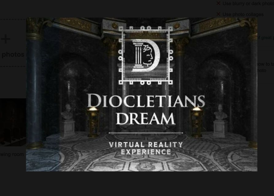 Split: Diocletians Palace Virtual Reality Experience - Frequently Asked Questions