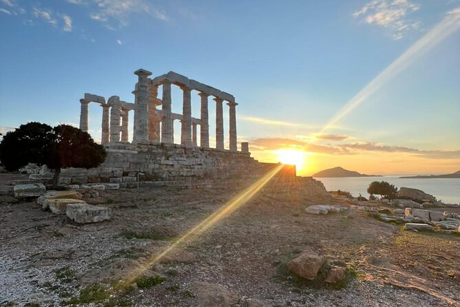 Sunset Sounio Temple Poseidon by Athenia Riviera Private Tour 4H - Coastal Drive and Sunset Views