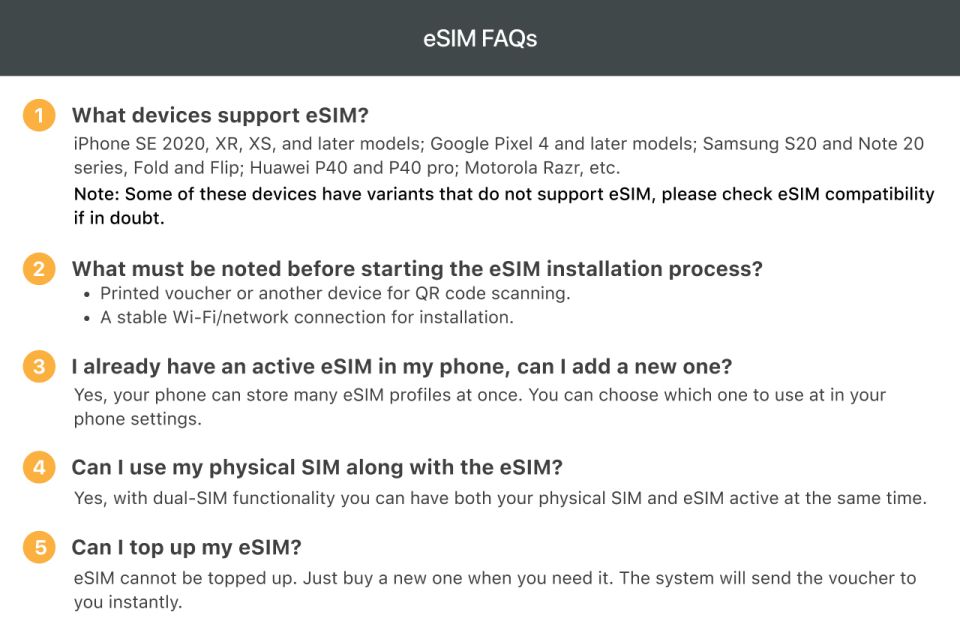 Uk/Europe: 5G Esim Mobile Data Plan - Usage Estimates