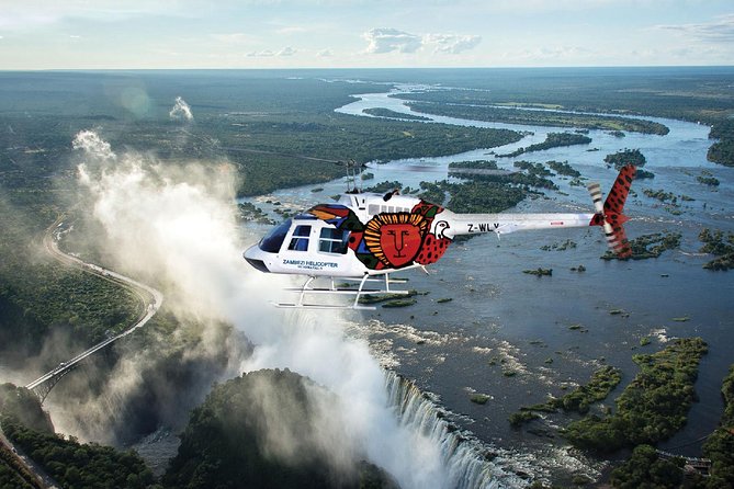 Victoria Falls Flight of the Angels Helicopter Flight - Aerial Views of the Zambezi